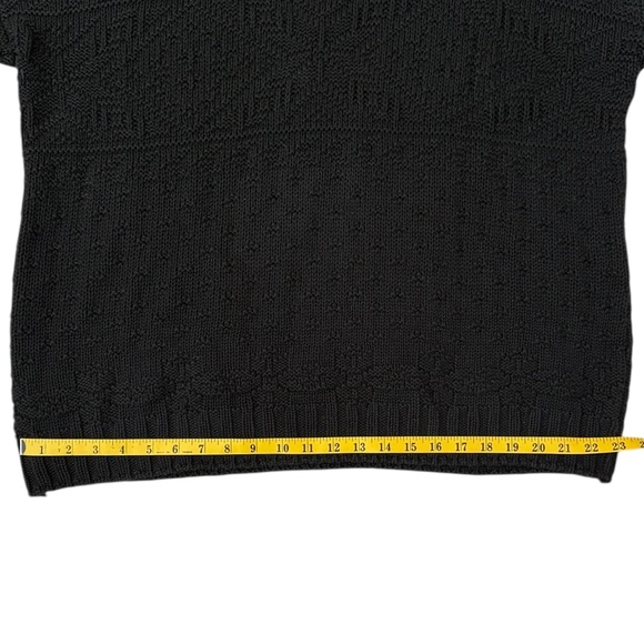 VTG 90s Aeropostale Chunky Crewneck Sweater Blue Snowflake Cotton/Ramie Korea XL - Picture 12 of 14